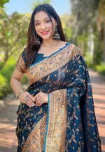 Skin Print Silk Saree for Women, Matching Blouse, 6 Colours