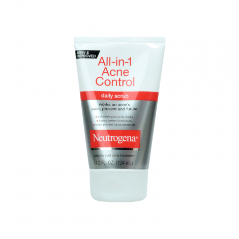 Neutrogena All-in-1 Acne Control ডেইলি ফেস স্ক্রাব 124ml