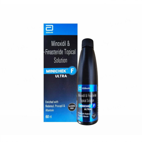 Abbott Minoxidil ও Finasteride টপিক্যাল সলিউশন Minichek F Ultra 60ml