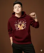 Men's and Women's Drop Shoulder Hoodie with DTF Print