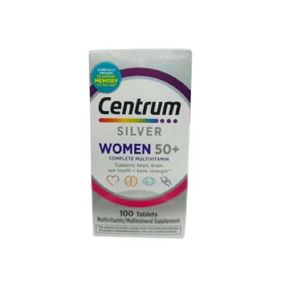 Centrum Silver Women 50+ মাল্টিভিটামিন মাল্টিমিনারেল সাপ্লিমেন্ট 100 ট্যাবলেট