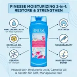 Finesse Restore + Strengthen ময়েশ্চারাইজিং 2in1 শ্যাম্পু + কন্ডিশনার 384ml