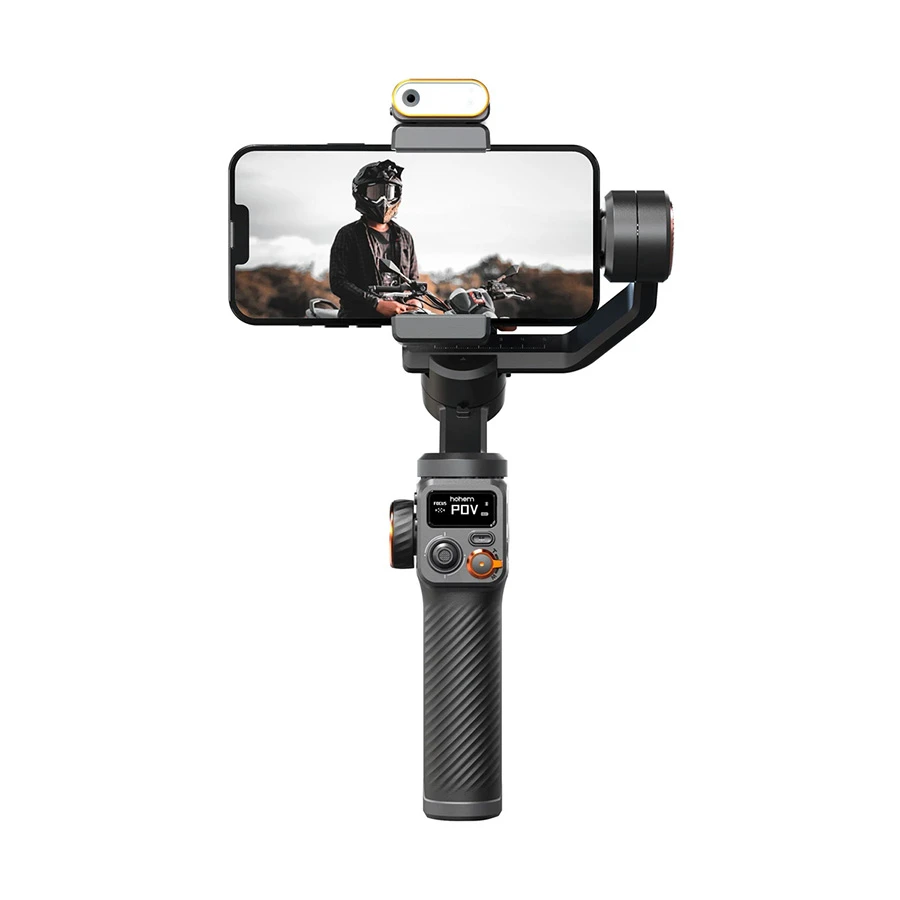 Hohem iSteady M6 Kit AI Phone Gimbal with Magnetic Fill Light, Black