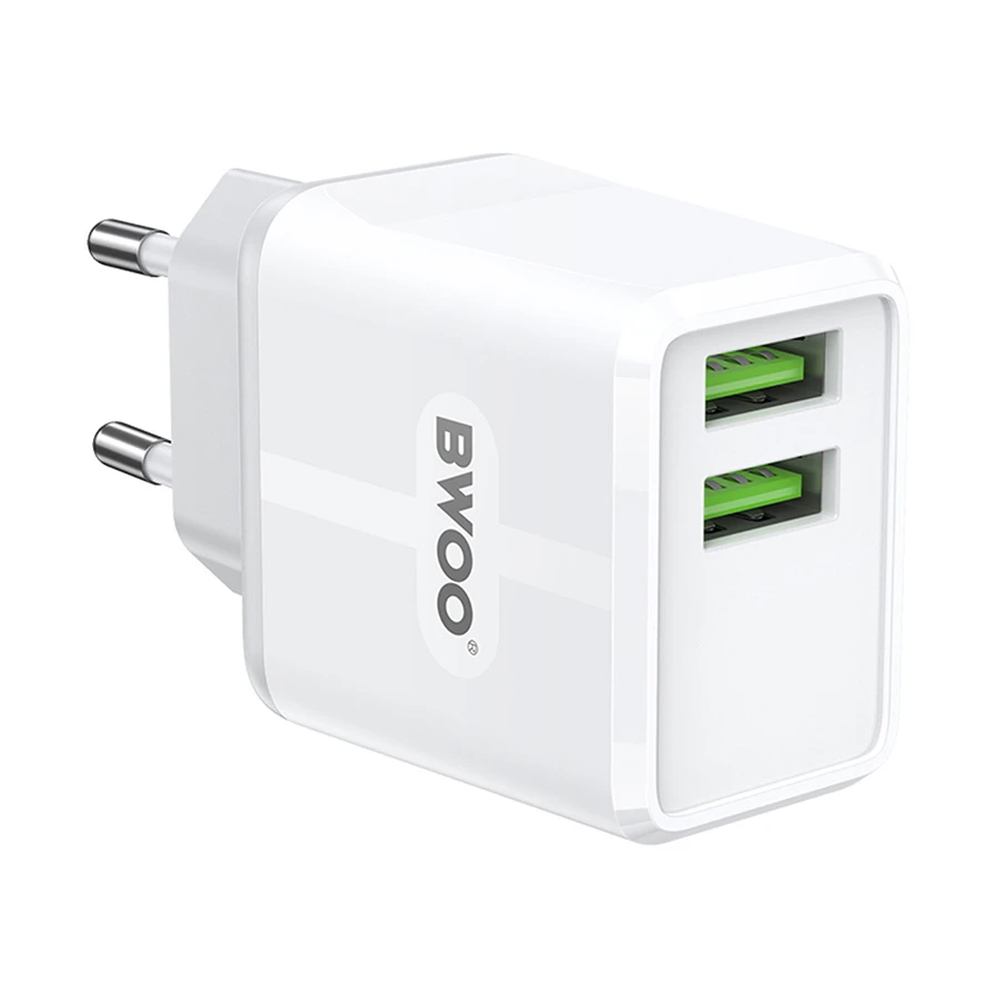 Bwoo BO-CDA171 Dual USB Wall Charger White (EU)