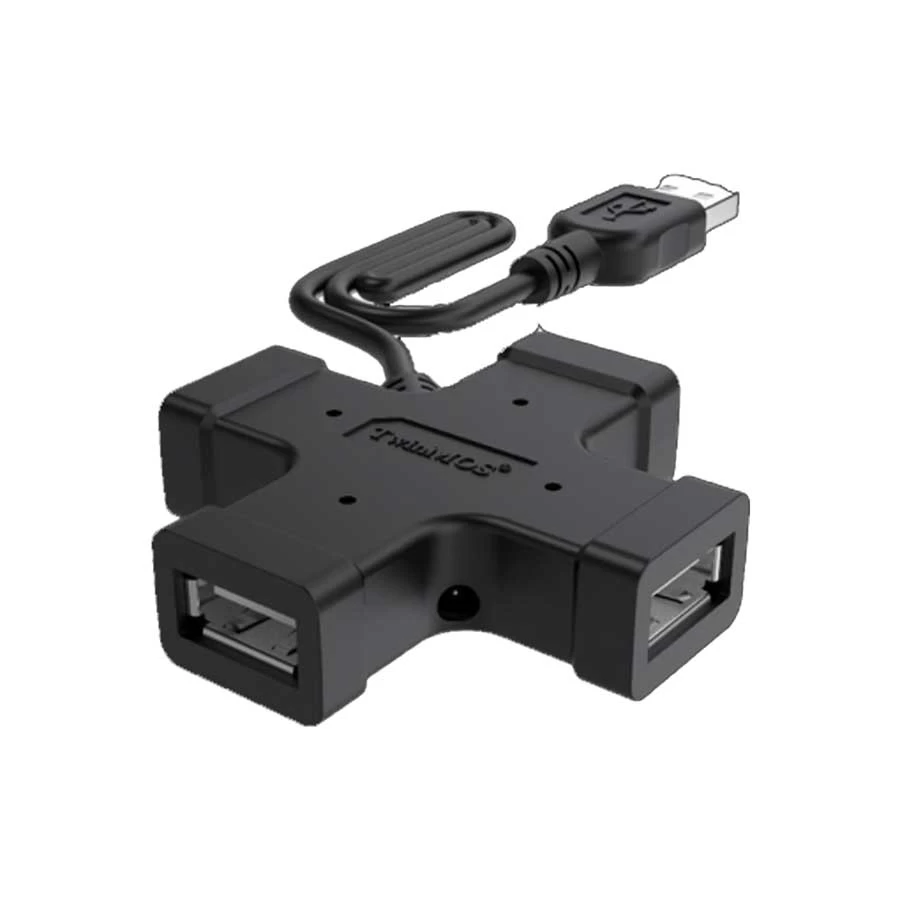 TwinMOS EZEEHUB-23P USB Male to Quad USB Female Hub Black