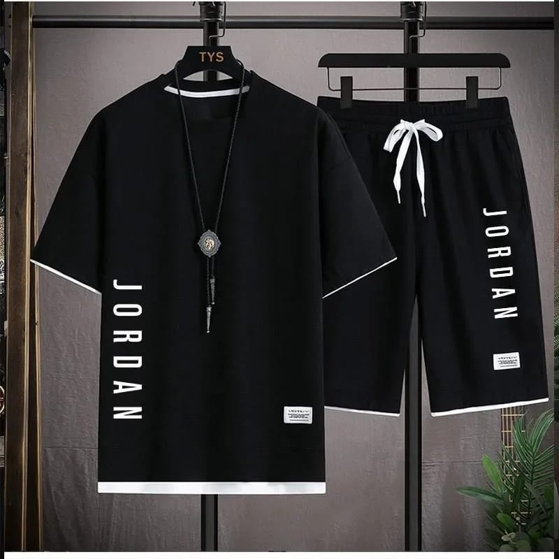 Men's Mesh T-Shirt and Short Pant Set, 170 GSM, 6 Colours