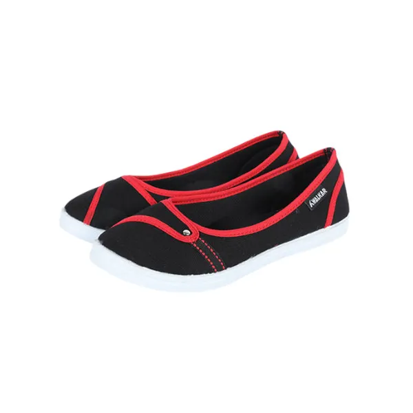 Walkar লেডিস ক্যানভাস Black-MKT (D-6x)