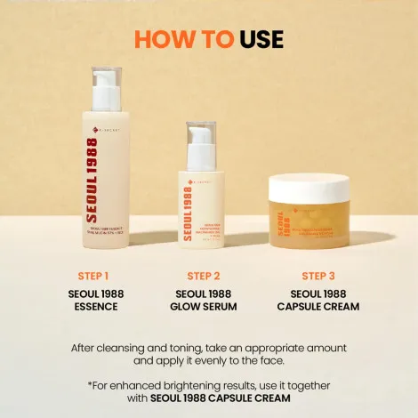 K-Secret Seoul 1988 নিয়াসিনামাইড 15% + ইউজা গ্লো সিরাম 30ml