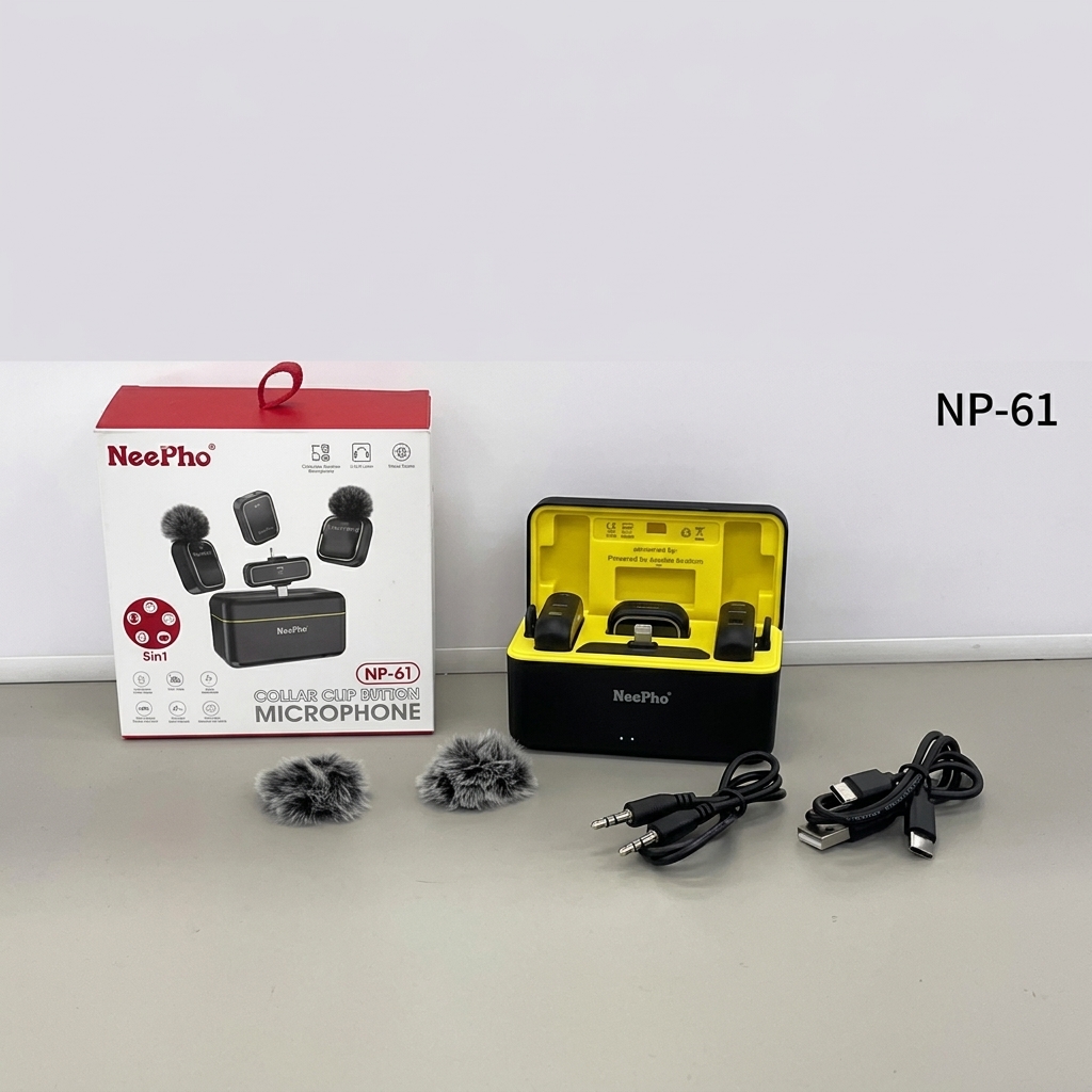 Neepho NP-61 Wireless Microphone For Type-C, iPhone & Camera