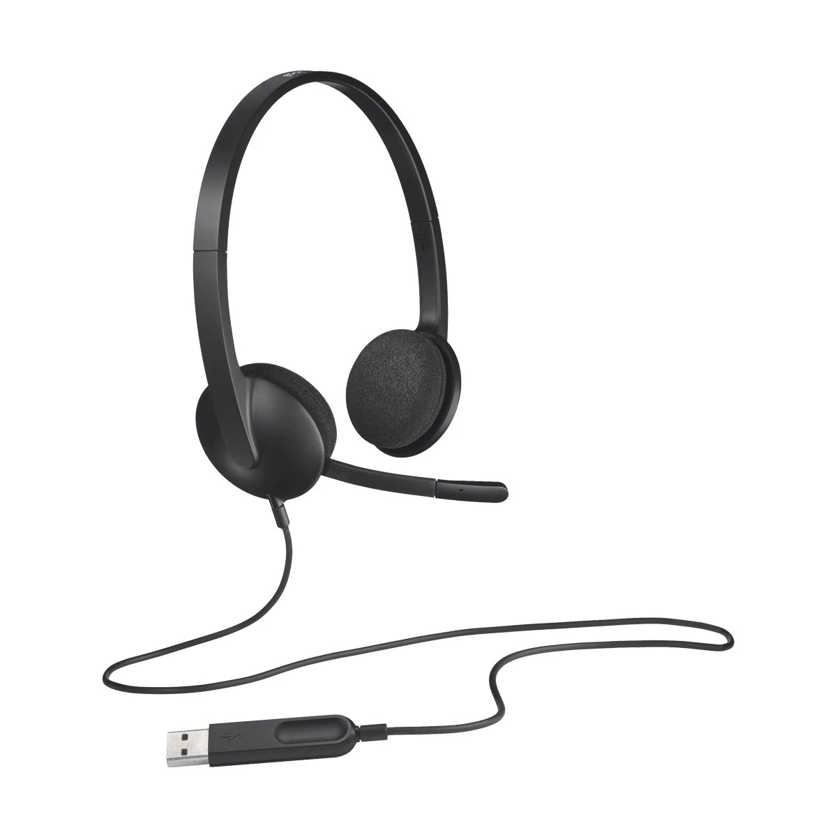 Logitech H340 USB Computer Headset Black