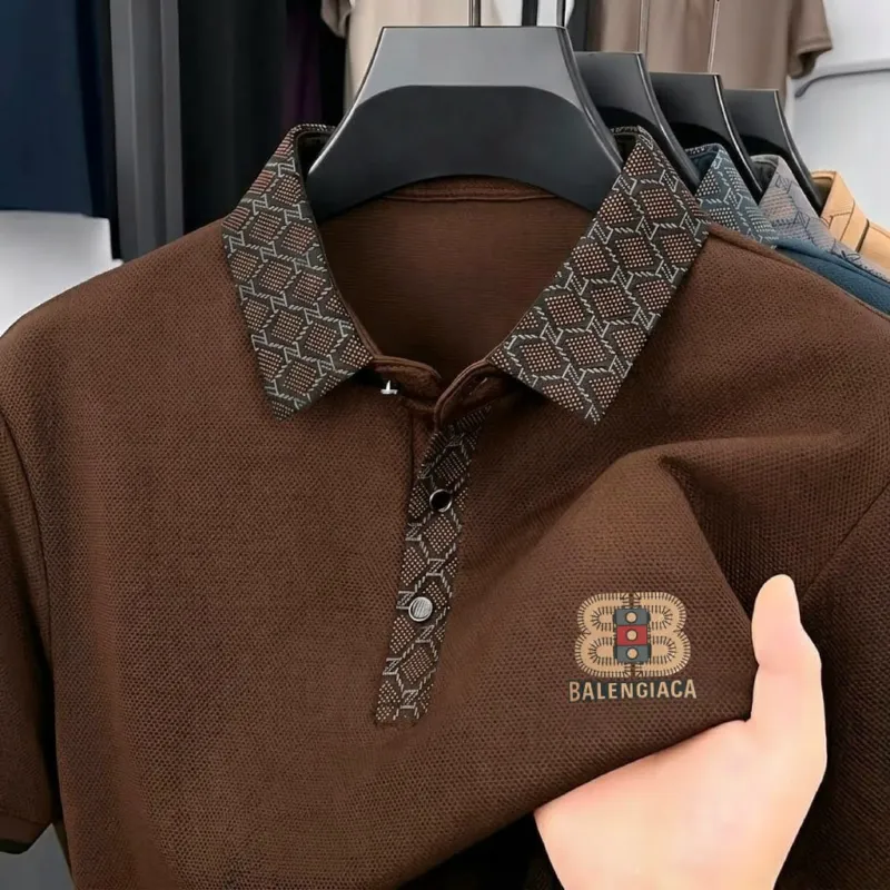 Men's PK Cotton Polo Shirt with Sticker Logo, M to XXL