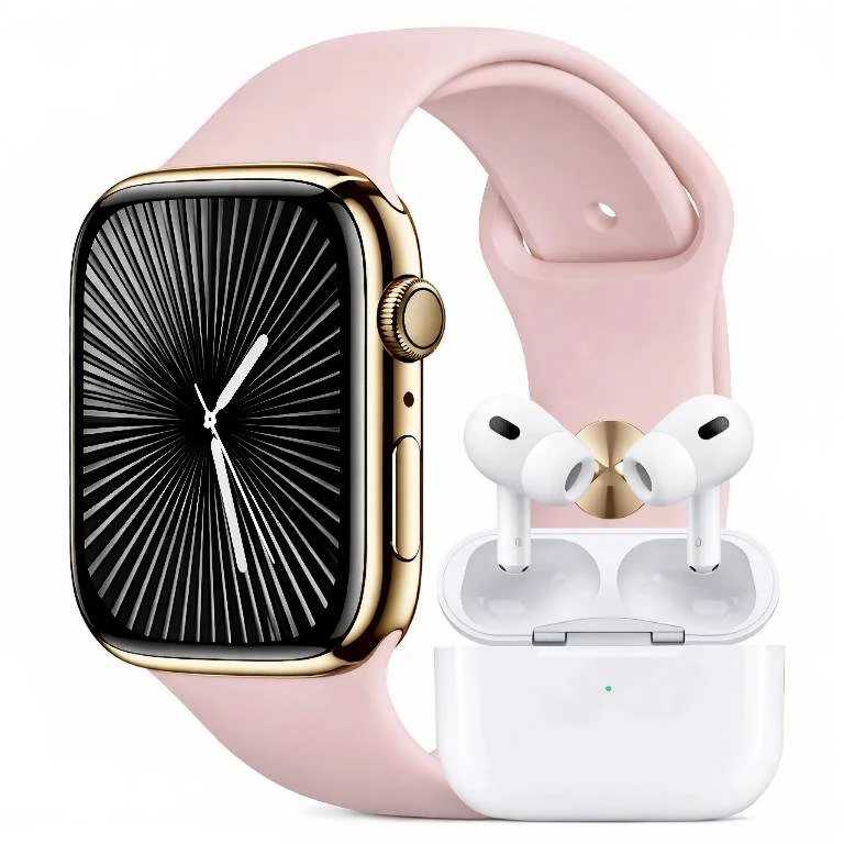 HR6 Ultra3 Smart Watch with Wireless Earphones Set