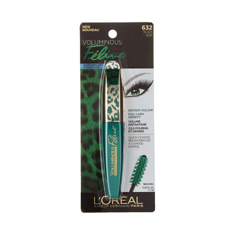 L'Oreal Voluminous Feline ওয়াটারপ্রুফ মাসকারা - 632 Black