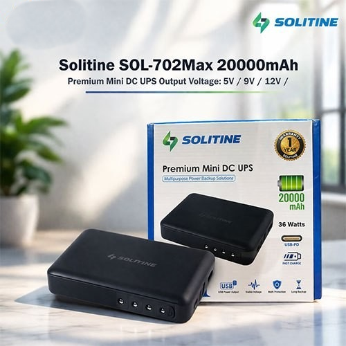 Solitine SOL-702Max Premium Mini DC UPS