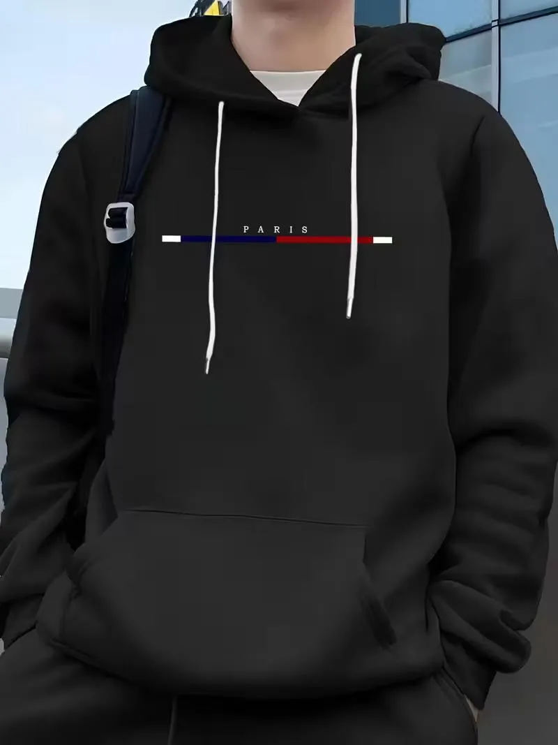 Men's Full Sleeve Winter Hoodie, 280 GSM Cotton, Sizes M to XL