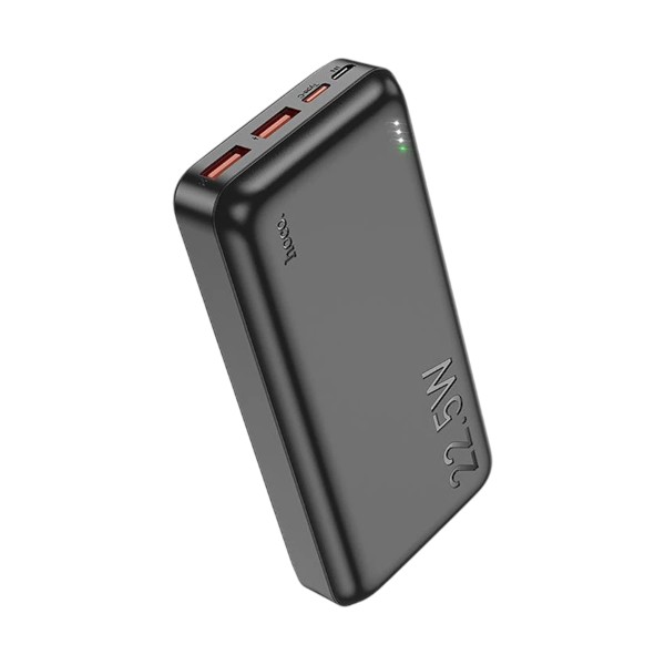 Hoco J101A 20000mAh 22.5W ফাস্ট চার্জিং পাওয়ার ব্যাংক (কালো)