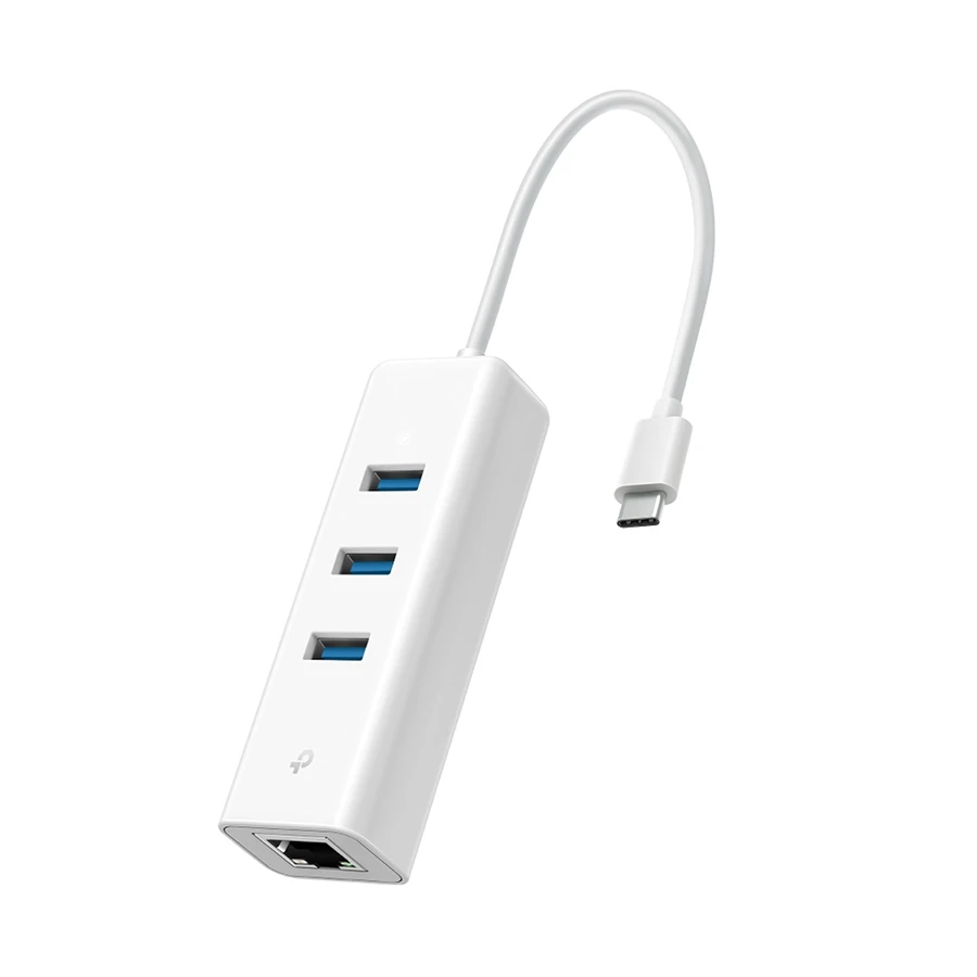 TP-Link UE330C USB-C 3-Port Hub & Gigabit Ethernet Adapter White