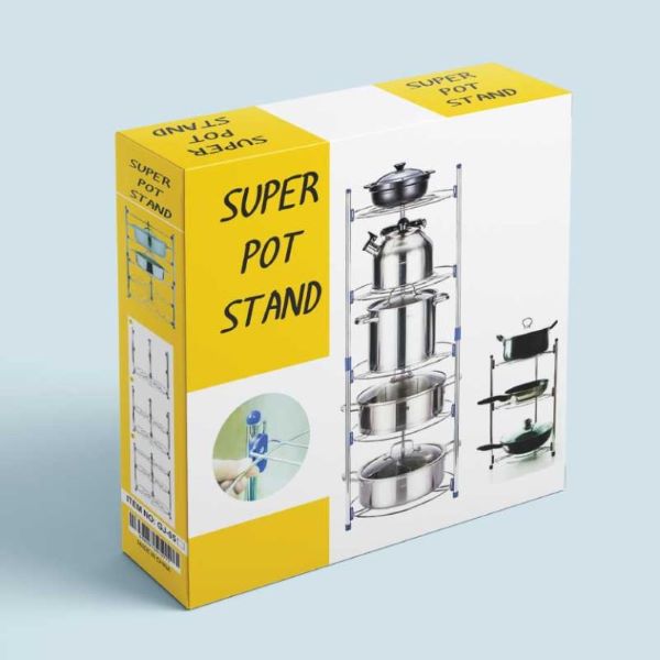 Super Pot Stand 5 লেয়ার কিচেন পট অর্গানাইজার