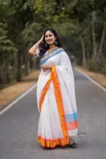 মহিলাদের টাঙ্গাইল মধুরাই শাড়ি, 13 হাত, 6টি রং