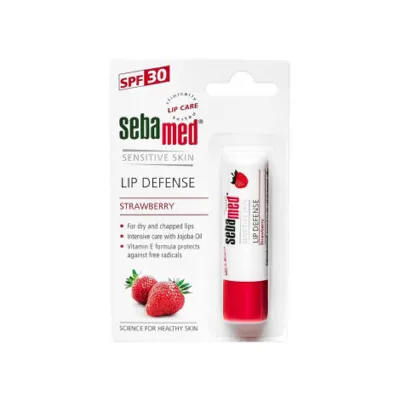 Seba Med লিপ ডিফেন্স স্ট্রবেরি লিপ বাম SPF30 4.8g