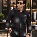 Men's Jafran Fabric Full Sleeve Print Shirt, 6 Colours