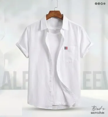 Men's Pure Remi Cotton Half Sleeve Shirt, Sizes M, L and XXL