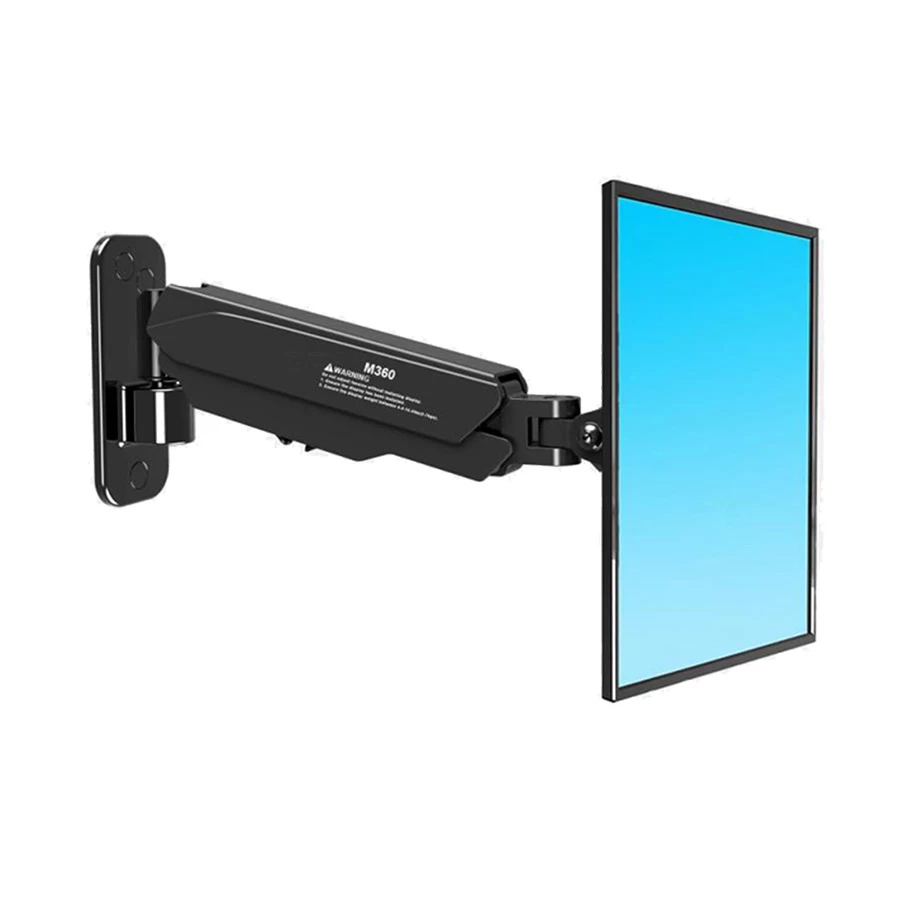 Kaloc M360 17-35 Inch Single Arm Monitor Wall Mount Black