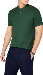 ছেলেদের সলিড কটন হাফ স্লিভ পোলো শার্ট 200 GSM, সাইজ XL