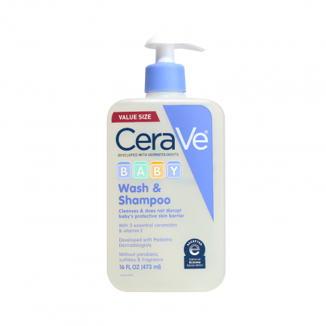 CeraVe বেবি ওয়াশ ও শ্যাম্পু 473ml