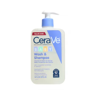 CeraVe বেবি ওয়াশ ও শ্যাম্পু 473ml