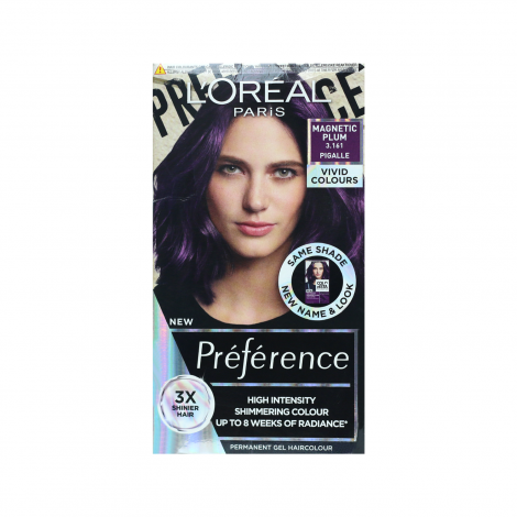 L'Oreal Preference Les Vivids হেয়ার কালার 3.161 ম্যাগনেটিক প্লাম