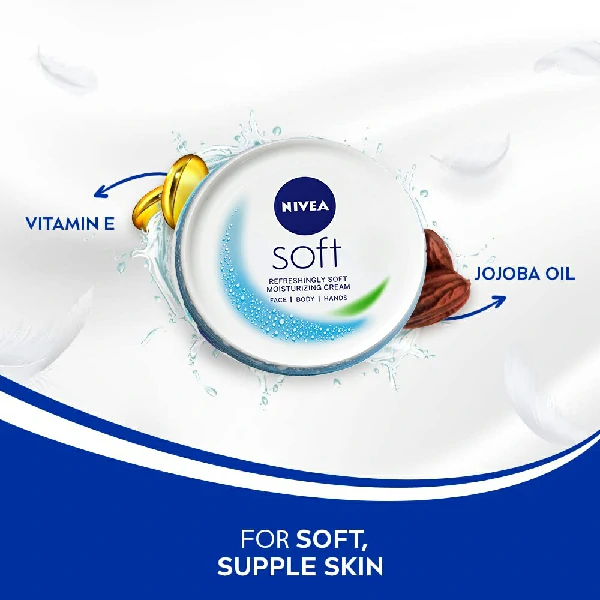 Nivea Soft Jar ময়েশ্চারাইজিং ক্রিম (100ml)