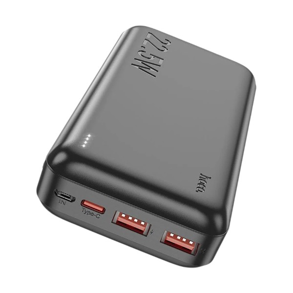 Hoco J101A 20000mAh 22.5W ফাস্ট চার্জিং পাওয়ার ব্যাংক (কালো)