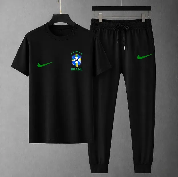 World Cup DTF Print Mesh T-Shirt and Trouser Combo