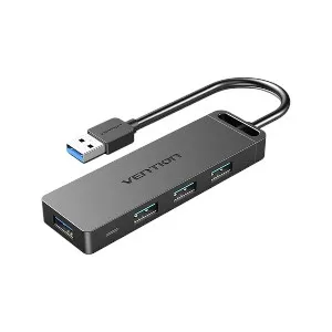 Vention CHLBD 4-পোর্ট USB 3.0 হাব, পাওয়ার সাপ্লাইসহ