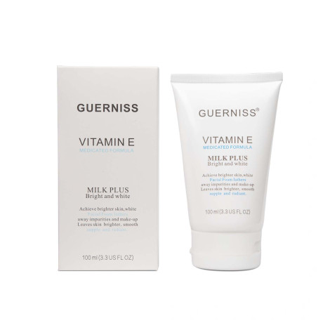 Guerniss Vitamin E মিল্ক প্লাস ব্রাইট অ্যান্ড হোয়াইট ফেস ওয়াশ 100ml