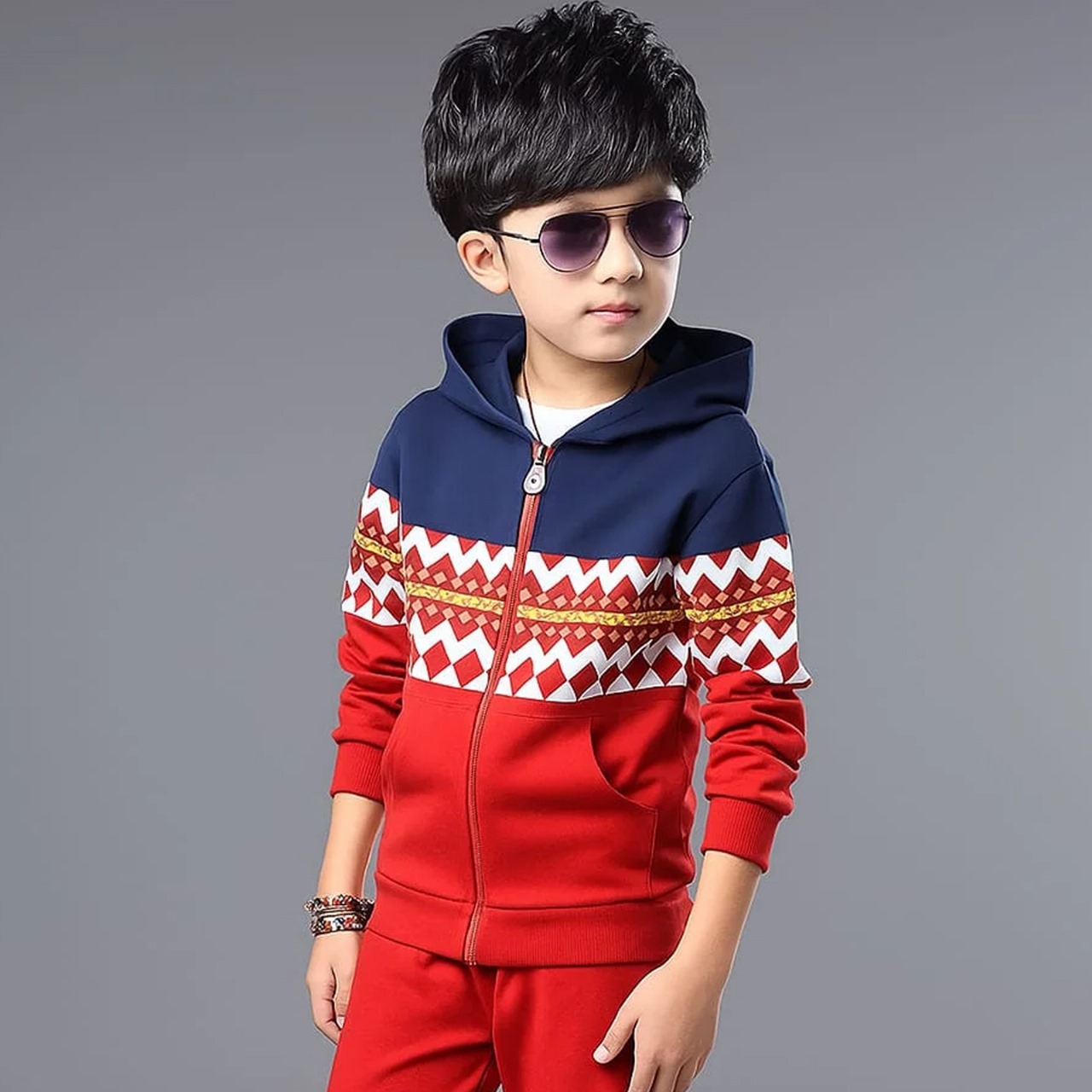 কিডস কটন ফ্লিস হুডি - 290-320 GSM
