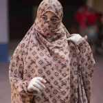 লিনেন প্যালাজো লং খিমার সেট – ম্যাচিং নিকাবসহ