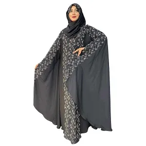 Dubai Cherry স্টোন বোরকা হিজাবসহ