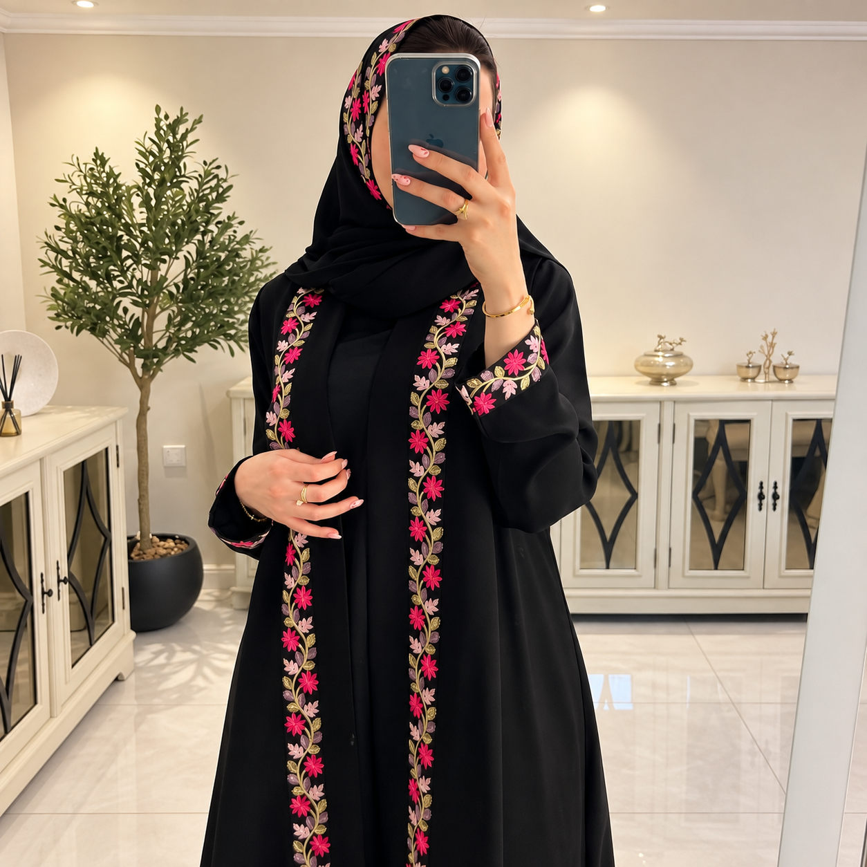Rose Koti Abaya (02)