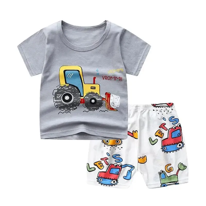 Baby Pure Cotton T-Shirt and Pant Combo Set, 6M to 18-24M