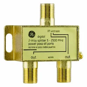 GE Digital 2-ওয়ে কোএক্সিয়াল ক্যাবল স্প্লিটার