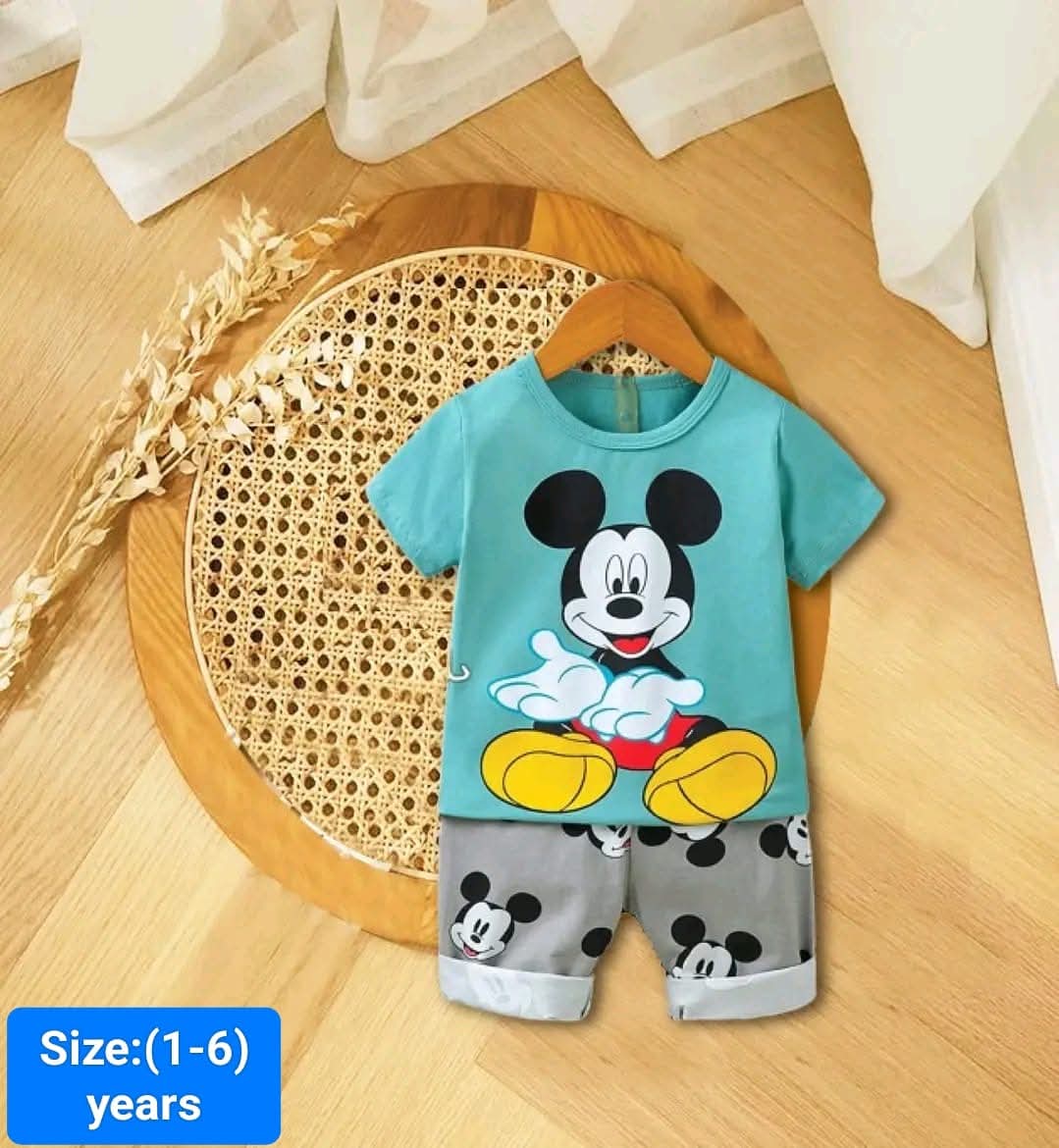 Kids' Pure Cotton T-Shirt and Pant Set with Pocket, 3 to 6 Years
