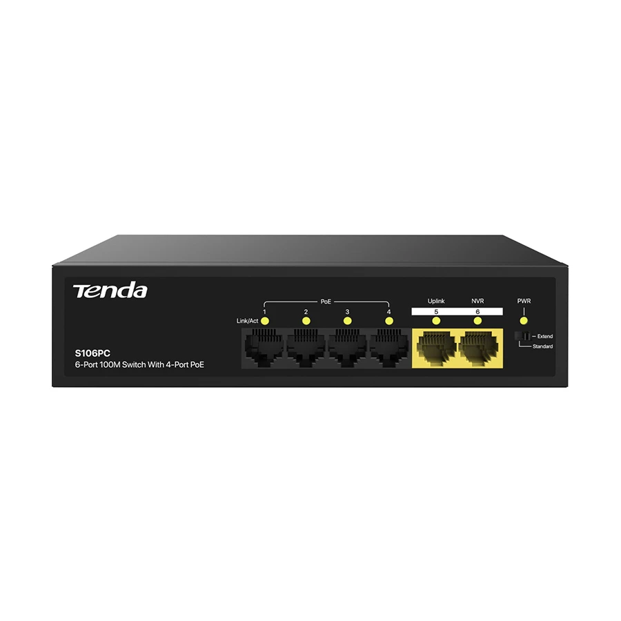 Tenda S106PC 6 Port Unmanaged Desktop Switch