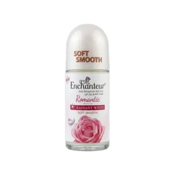 Enchanteur Romantic Radiant White Soft Smooth অ্যান্টি-পারস্পিরেন্ট রোল অন 50ml