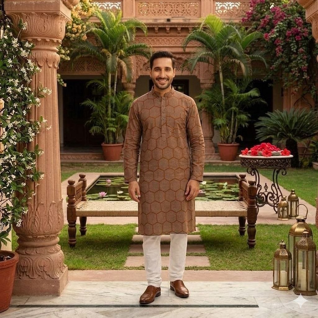 Men's Soft Micro Fabric Panjabi, Panjabi Only, M to XXL