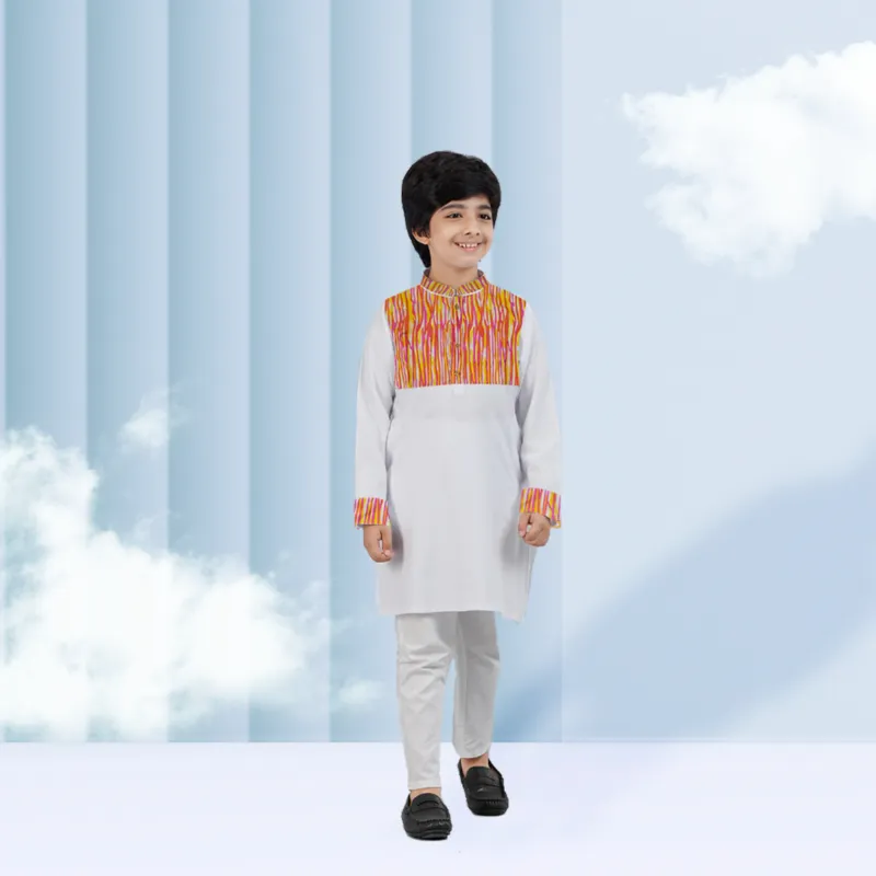 বাচ্চাদের প্রিন্টেড স্টাইলিশ পাঞ্জাবি, 2–16 বছর
