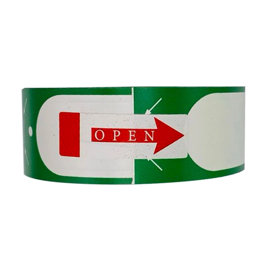Rongta Antibacterial Thermal Wristband for RPW210 Child Green 100 Pcs