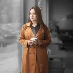 মেয়েদের স্টাইলিশ ওভারকোট – বেল্টসহ লং কোট