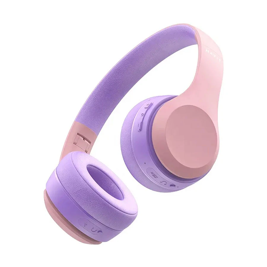 Havit H626BT Bluetooth Pink Over-Ear Kids Headphone